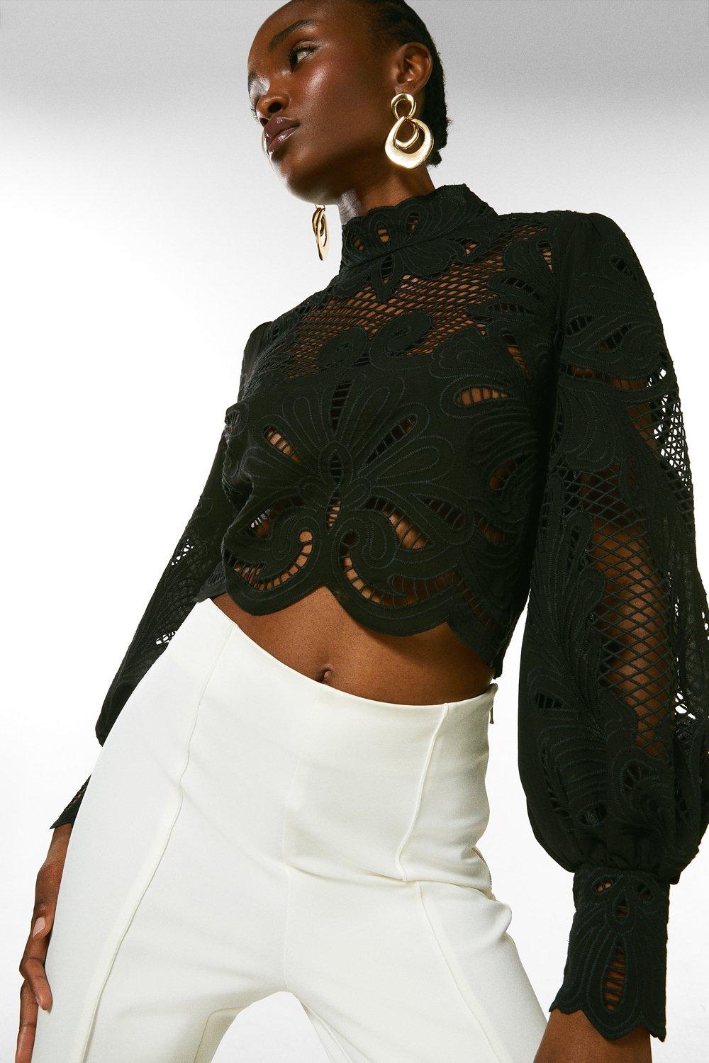 Cutwork Sleeve | Karen Millen