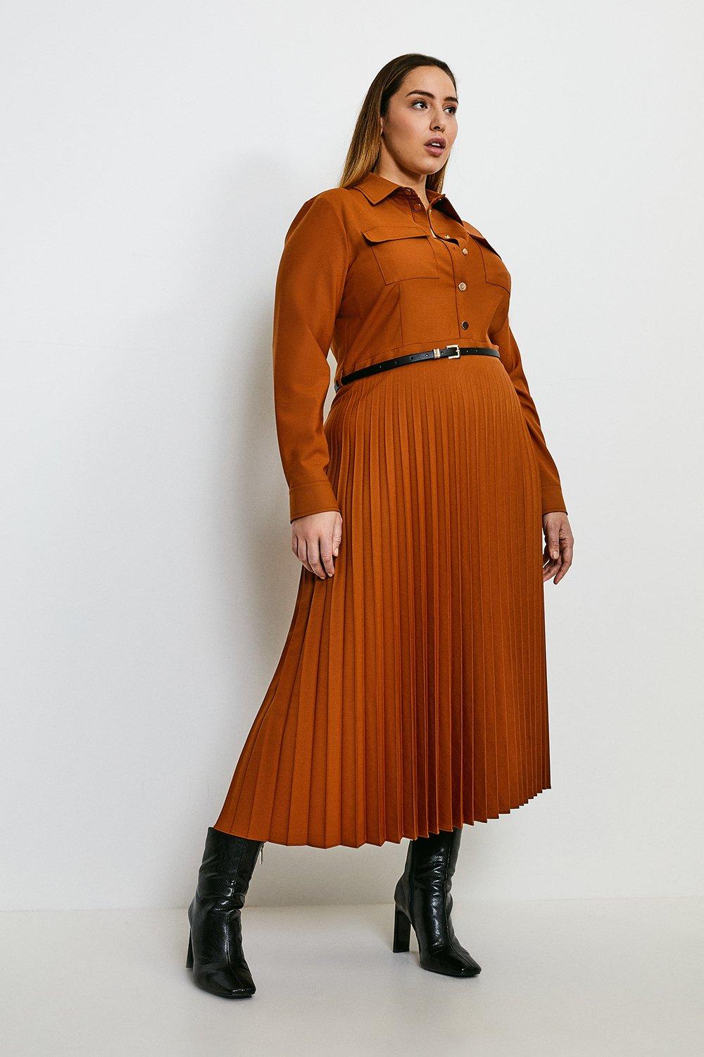 plus size wool dress