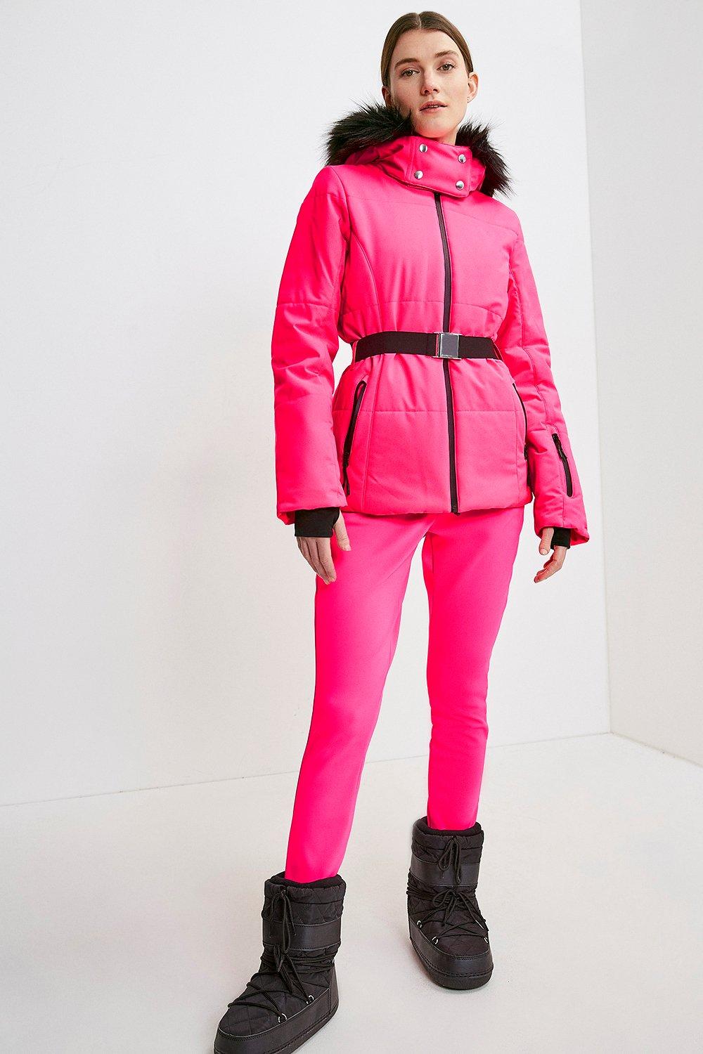 Colour Block Ski Jacket | Karen Millen