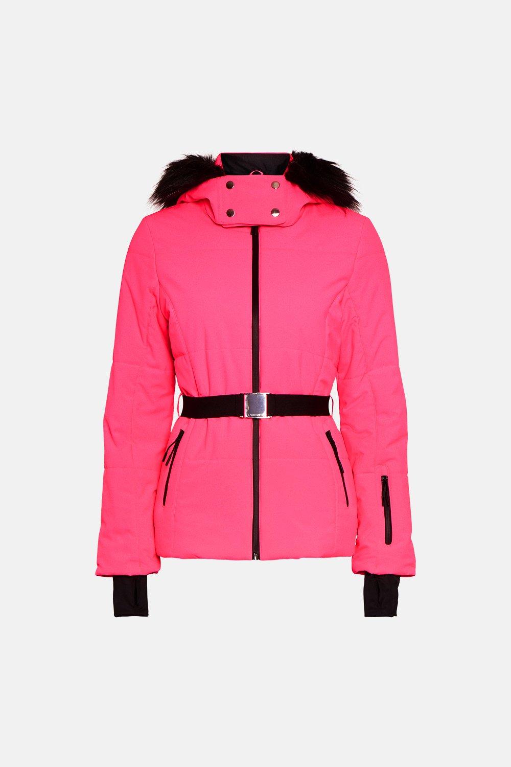 pink ski coat