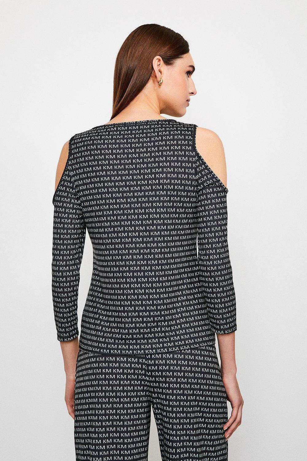 karen millen cold shoulder top