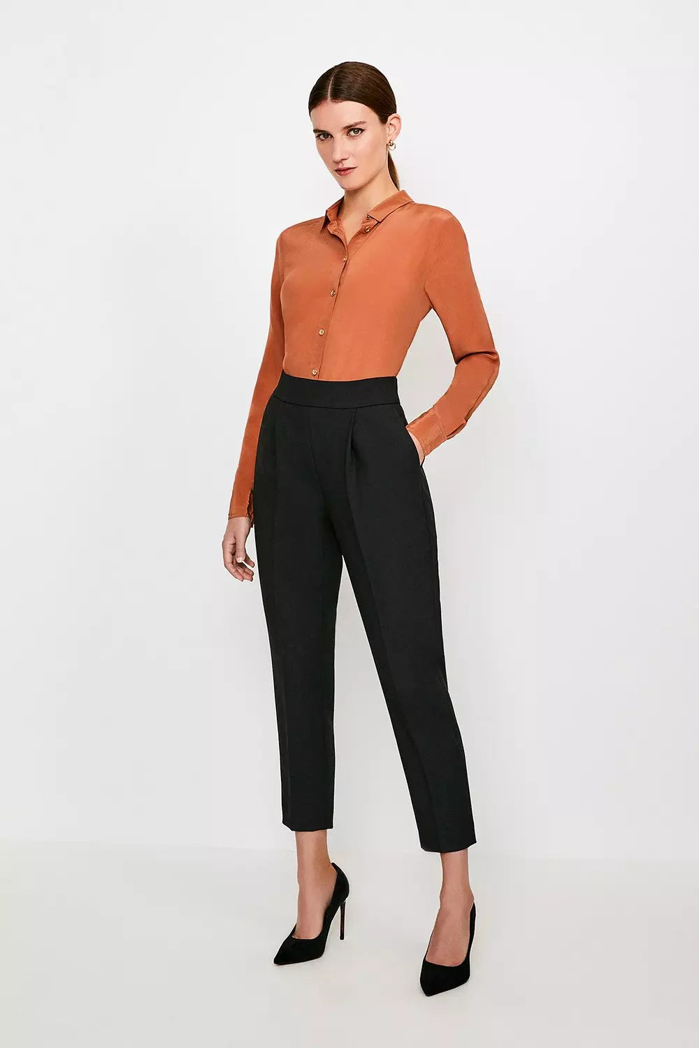 Express high waisted sash tie ankle pant  High waisted pants, Petite dress  pants, High waisted tie pants