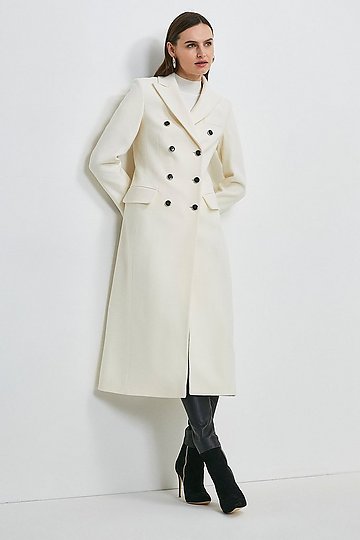 Italian Wool Rich Tailored Double Breasted Coat