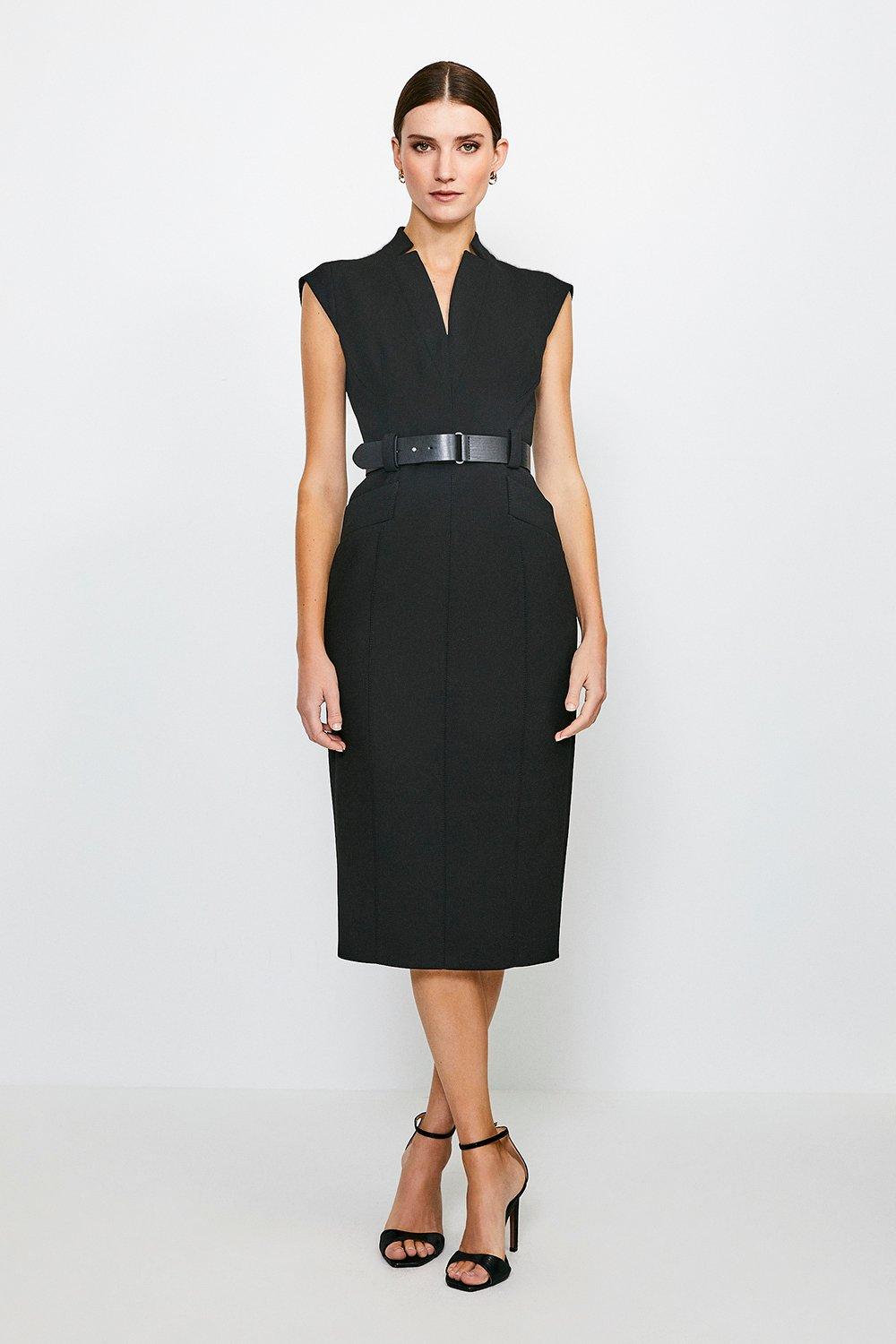 Karen millen shop forever dress black