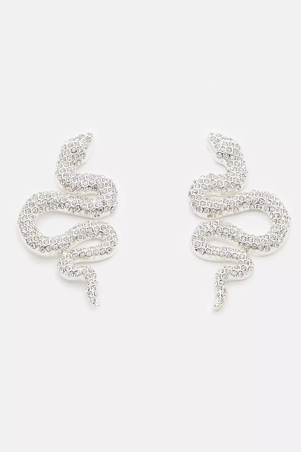 Snake hot sale diamond earrings