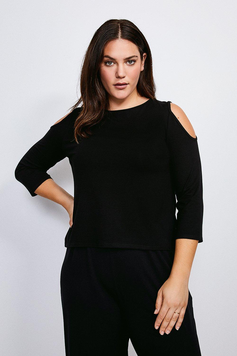 karen millen cold shoulder top