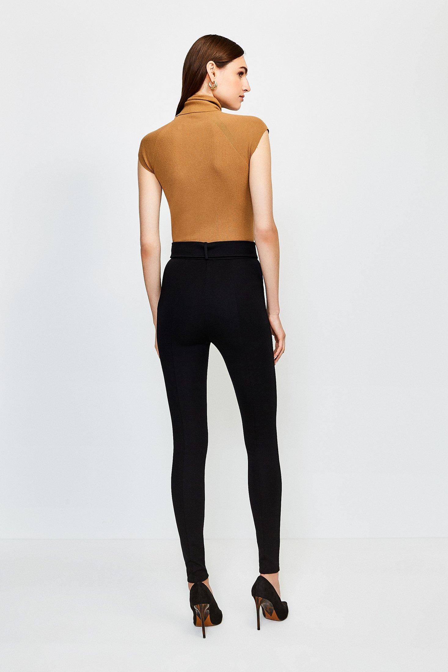 skinny black trousers high waisted