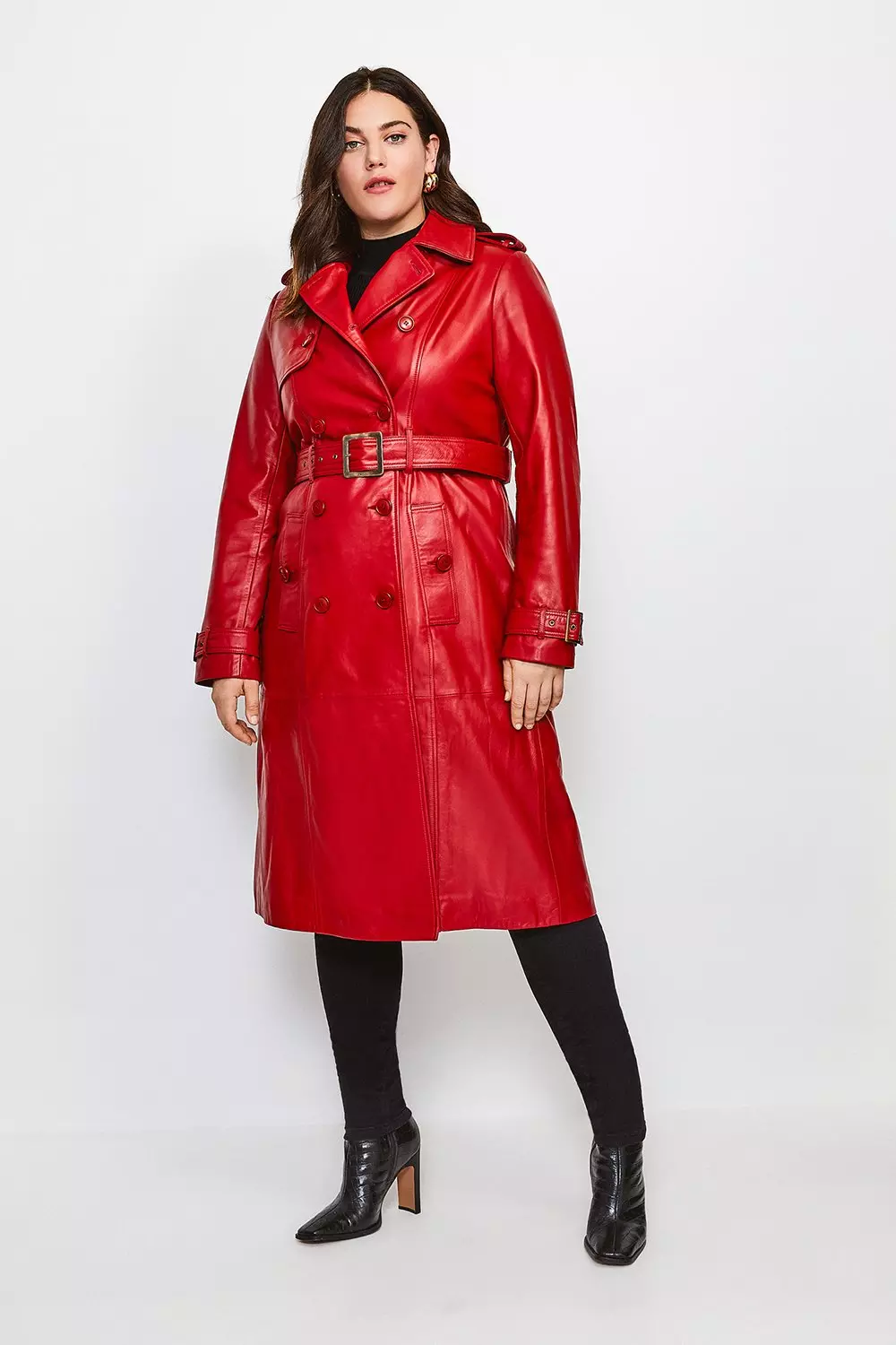 Karen millen clearance red leather jacket