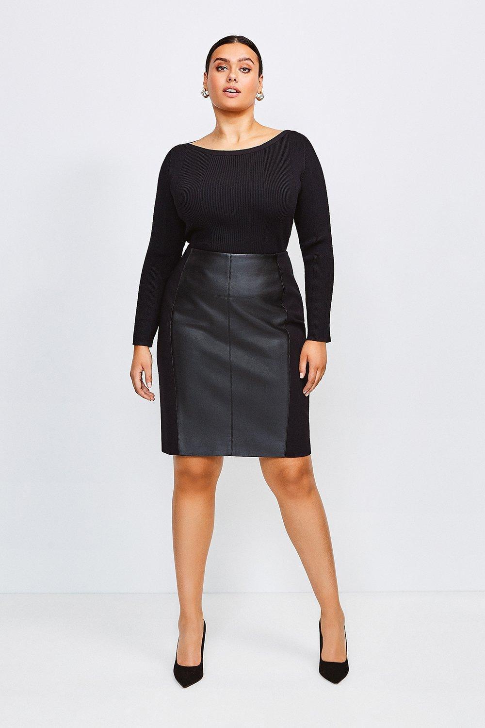 Plus size leather shop skirt evening gown