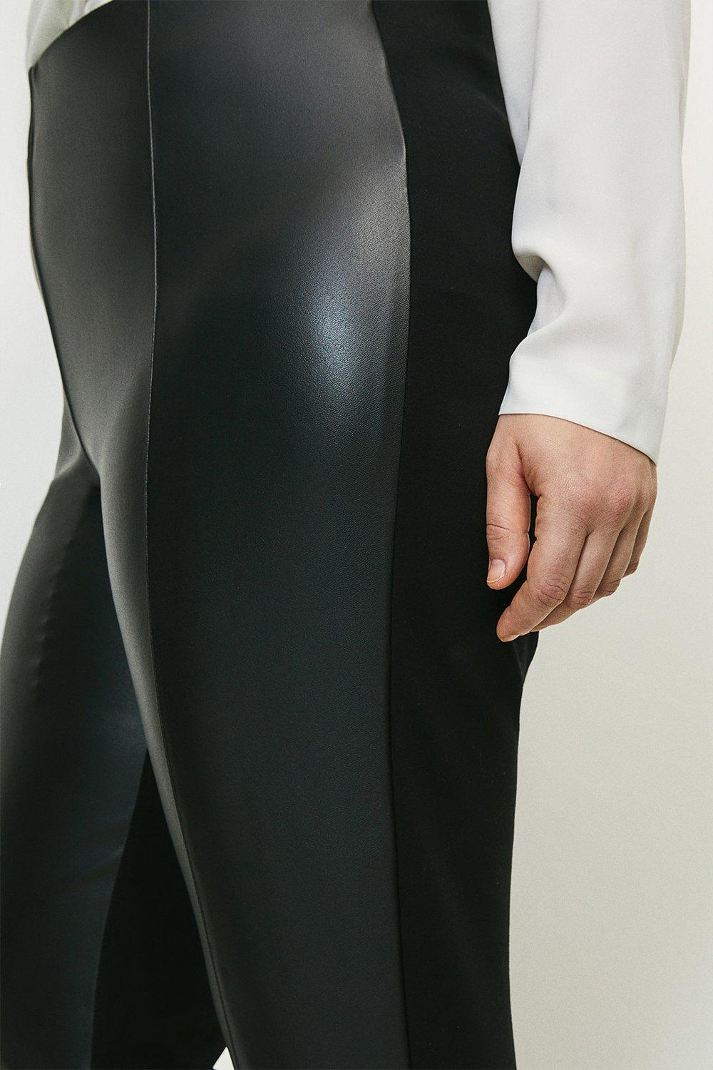 plus size pleather pants