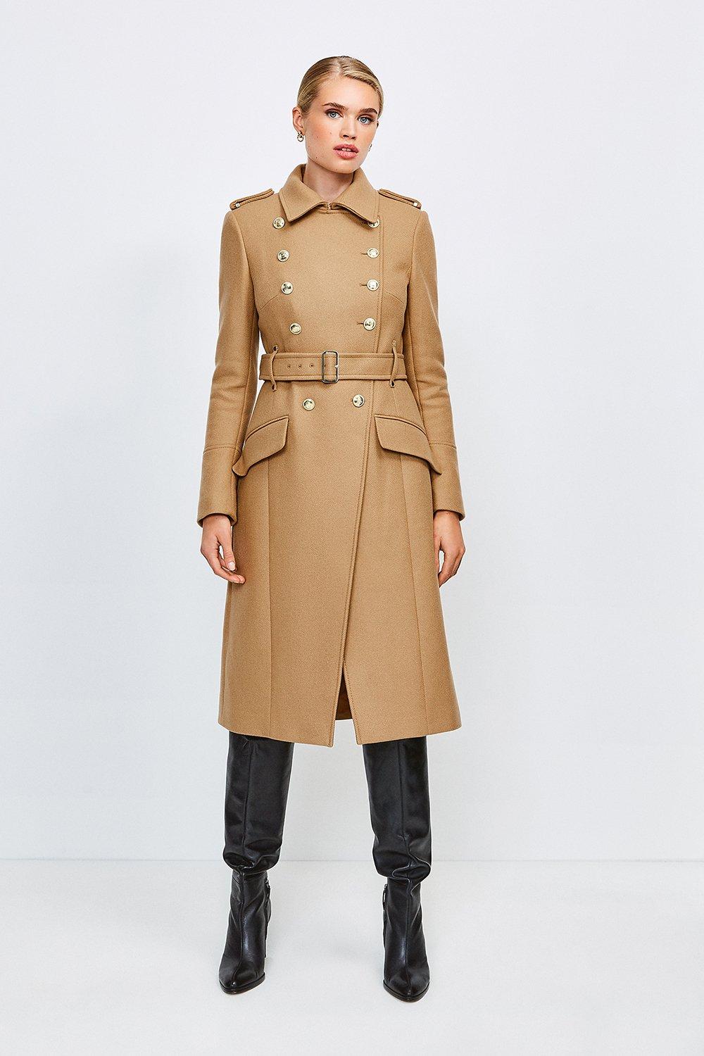 Karen Millen Wool Blend Coat on Sale, 56% OFF | espirituviajero.com