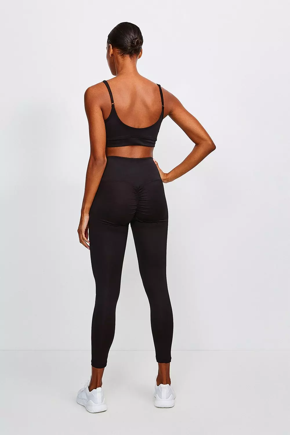 Plain Black Sports Leggings - NO LOGO