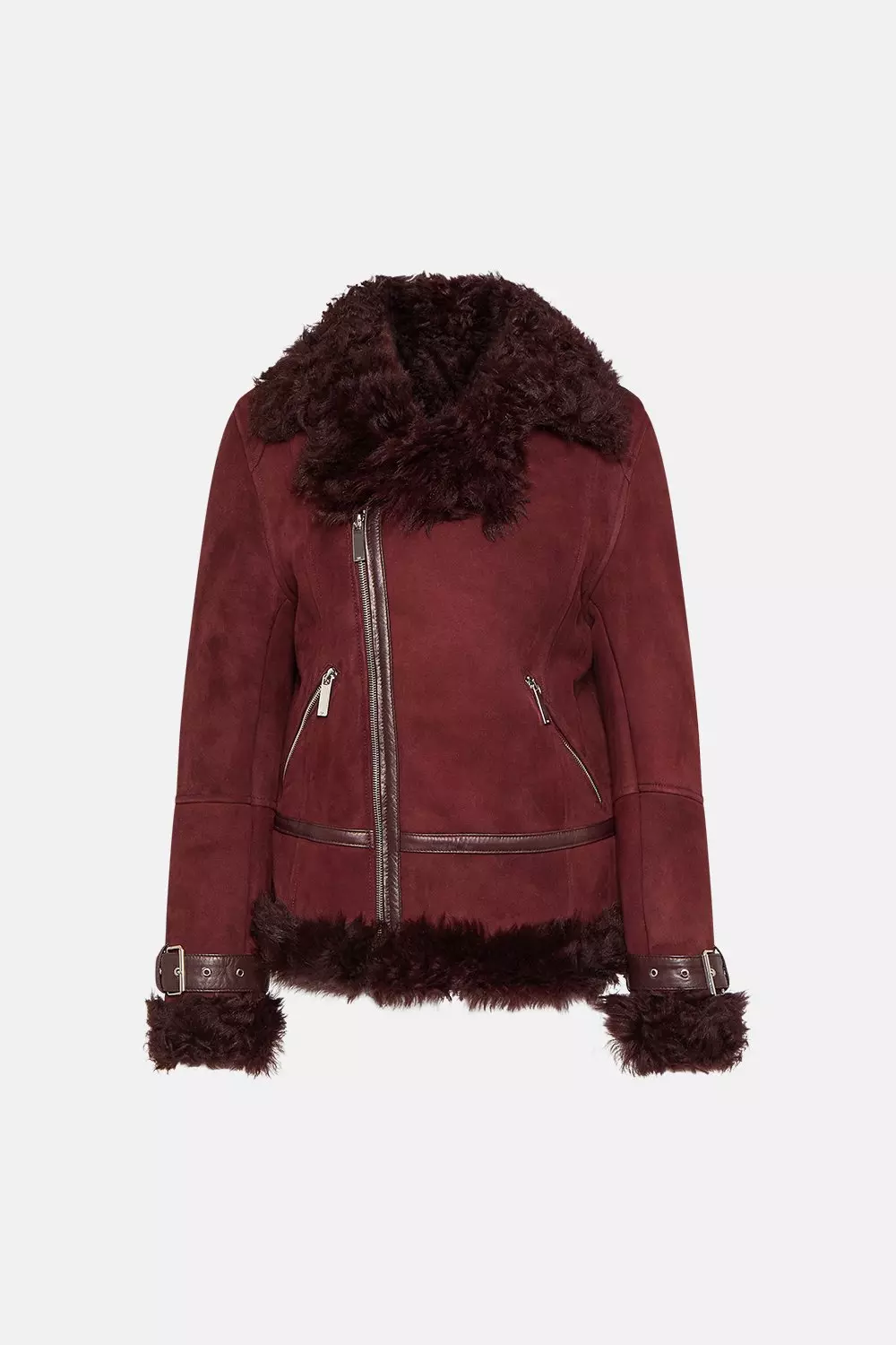 Karen millen outlet sheepskin coat