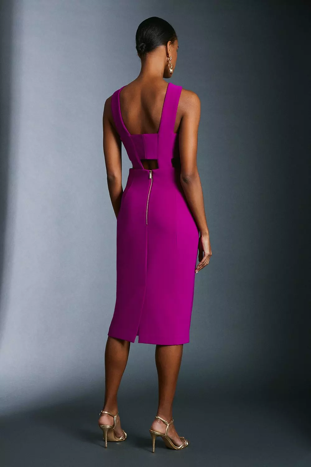 Karen millen hot sale purple dress