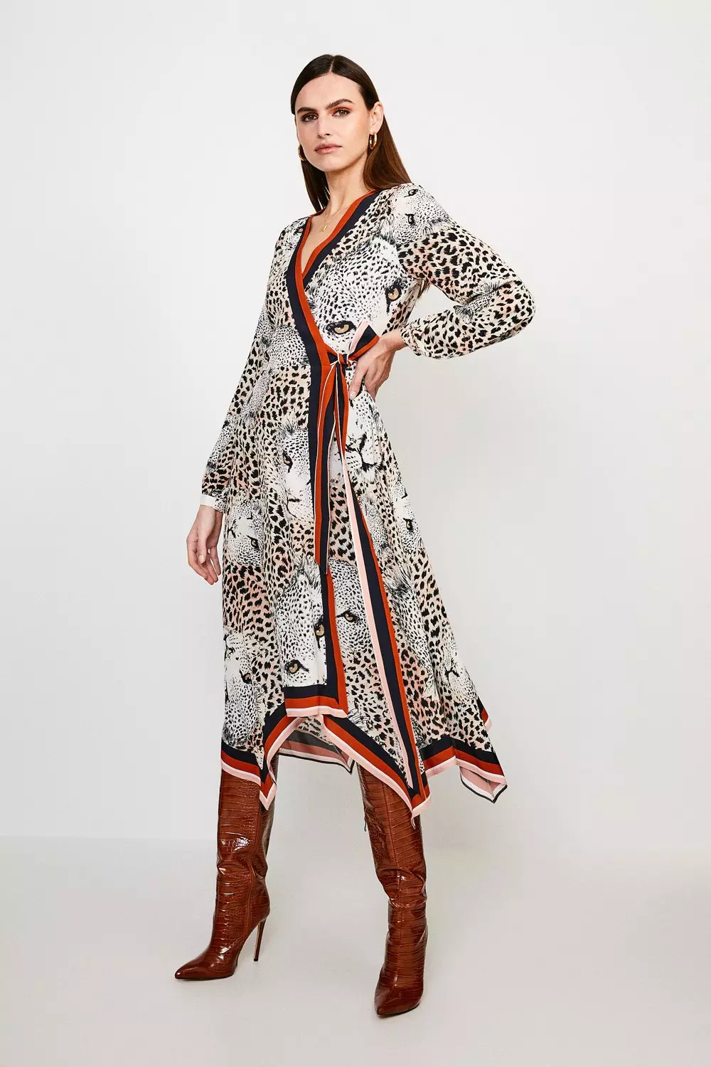 Karen millen clearance tiger print dress