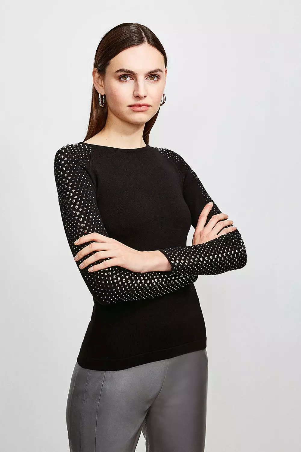 Karen millen 2025 studded sweater