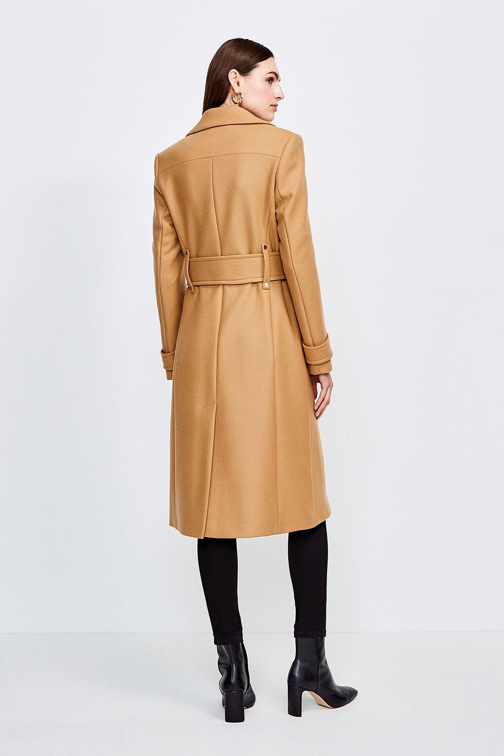 military camel coat