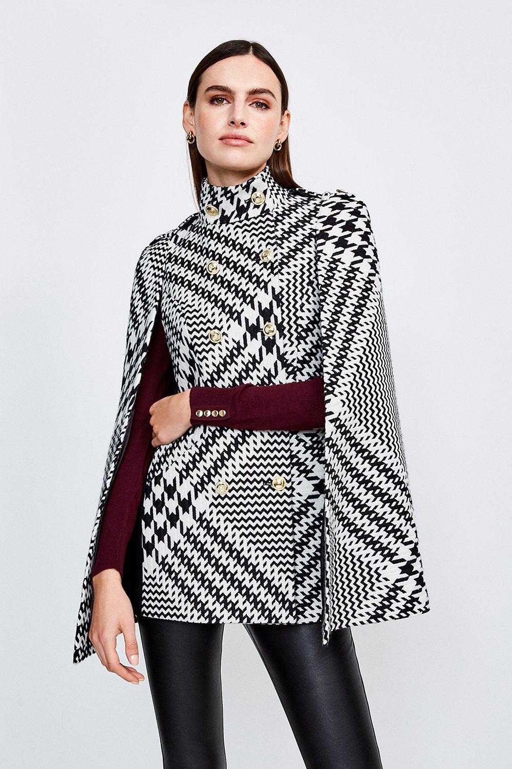 Karen millen cape clearance coat