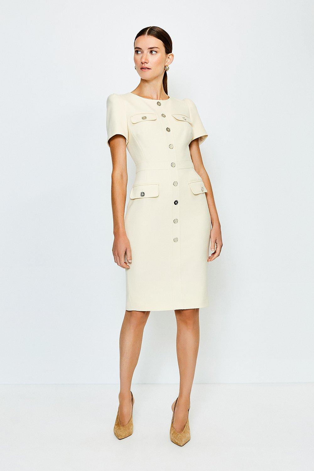 karen millen cream dress