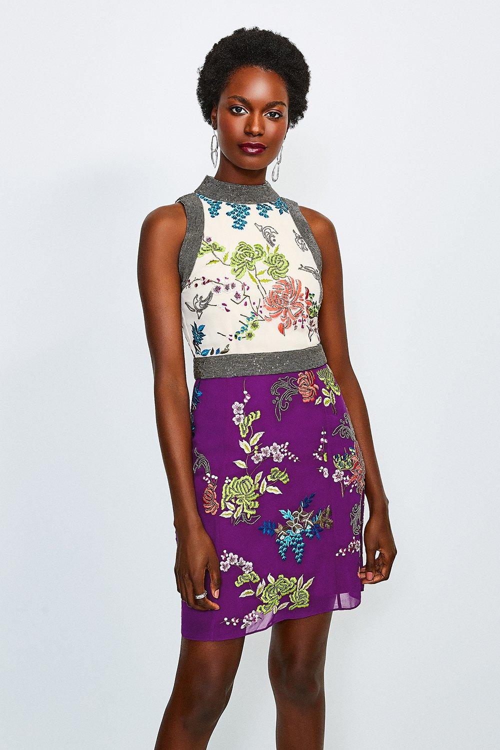 karen millen mini forever dress