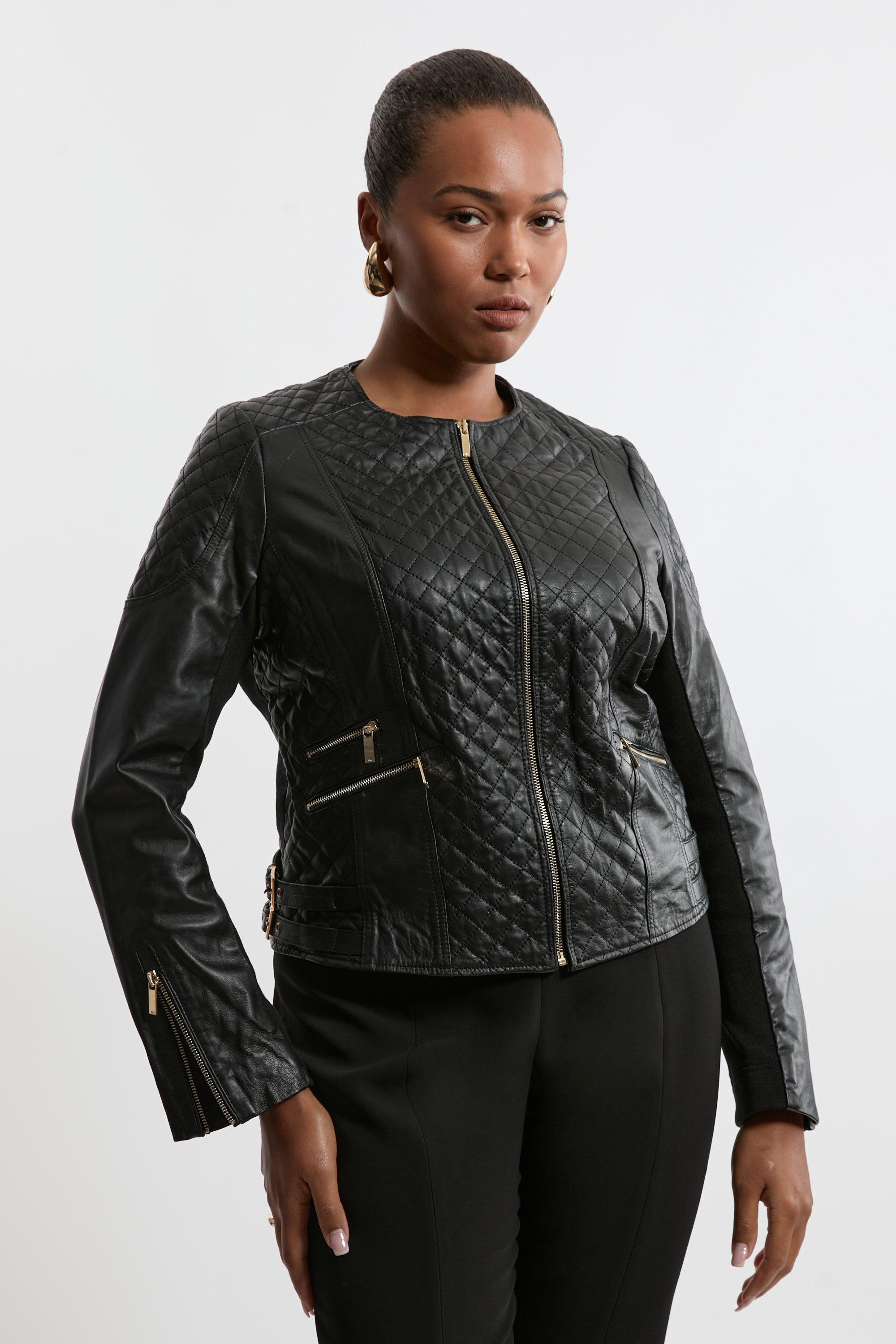 Big size clearance leather jackets