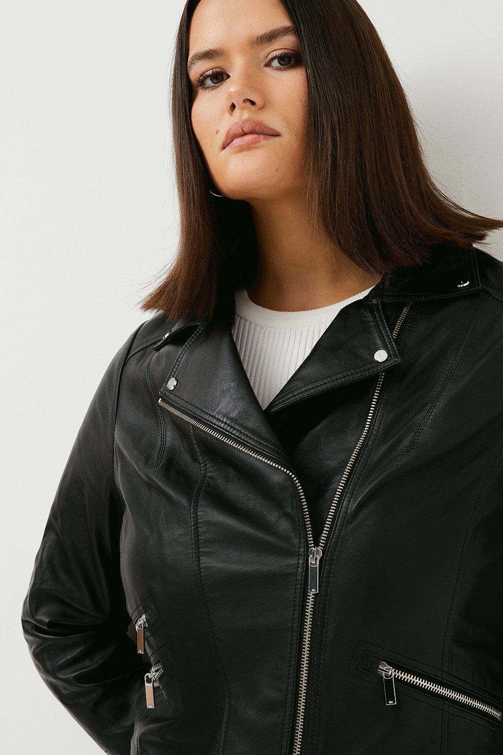 leather jacket curve