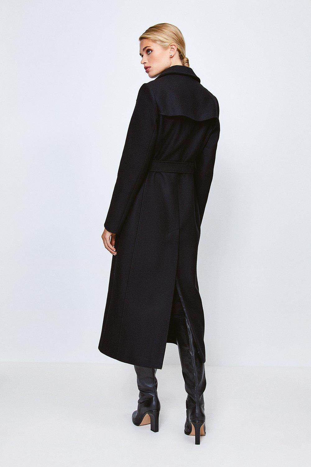 black maxi coat