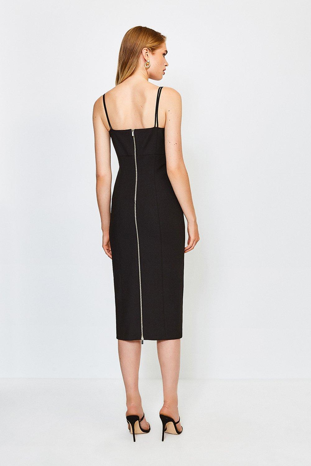 karen millen strappy pencil dress