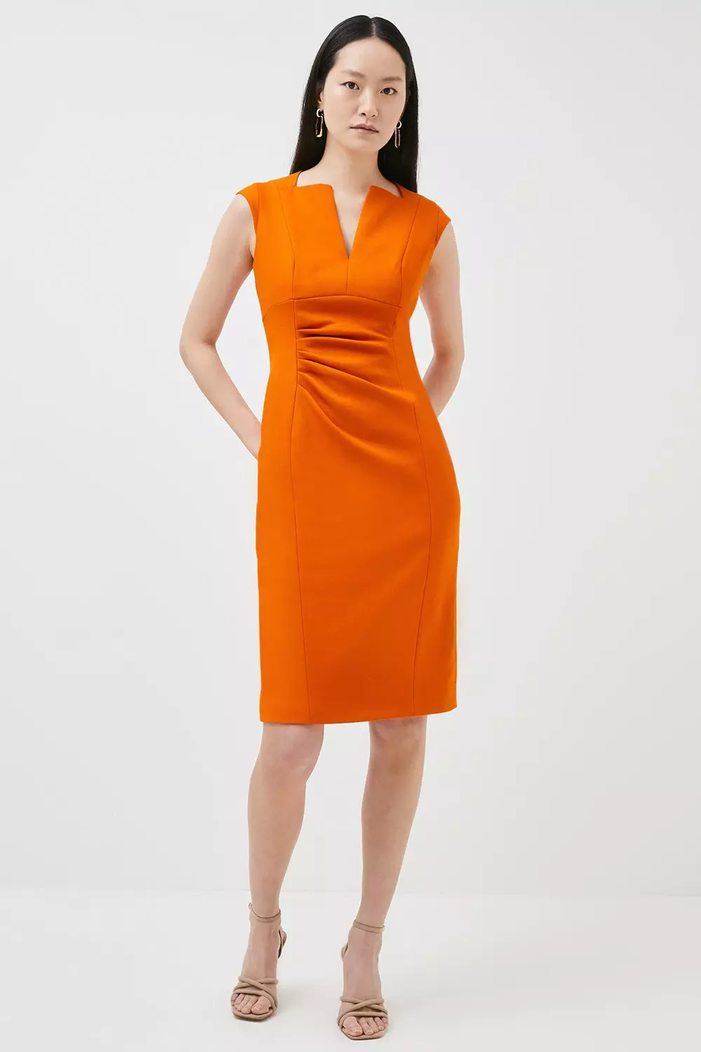 Karen millen outlet tailored pencil dress