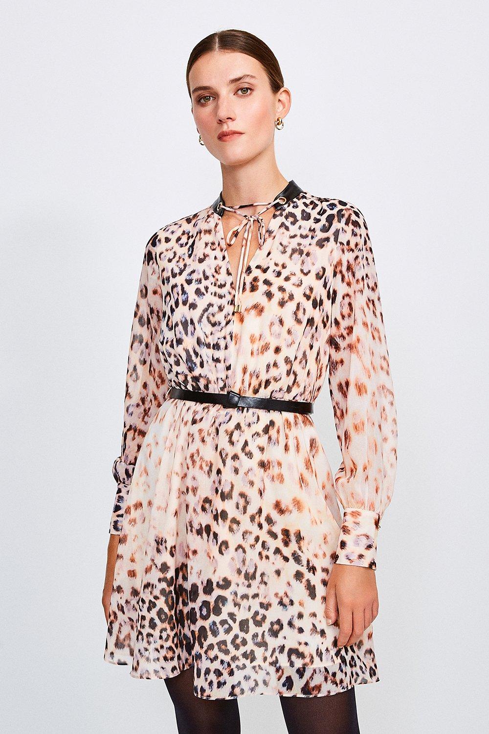 karen millen leopard print dress