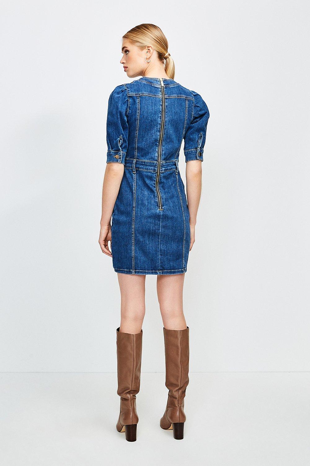 karen millen denim dress