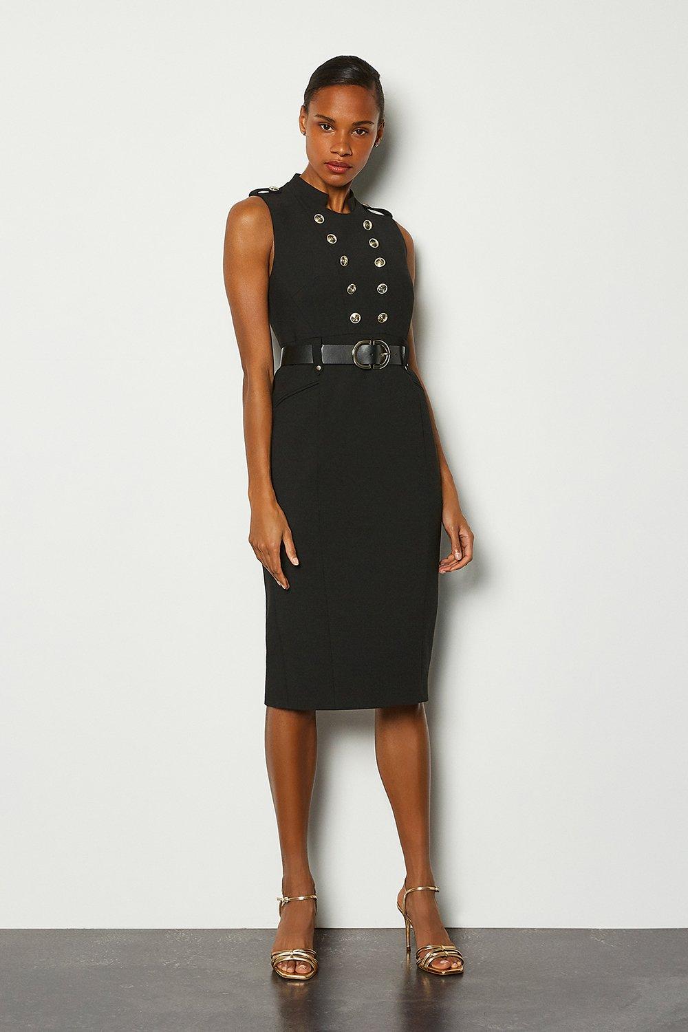 karen millen military dress