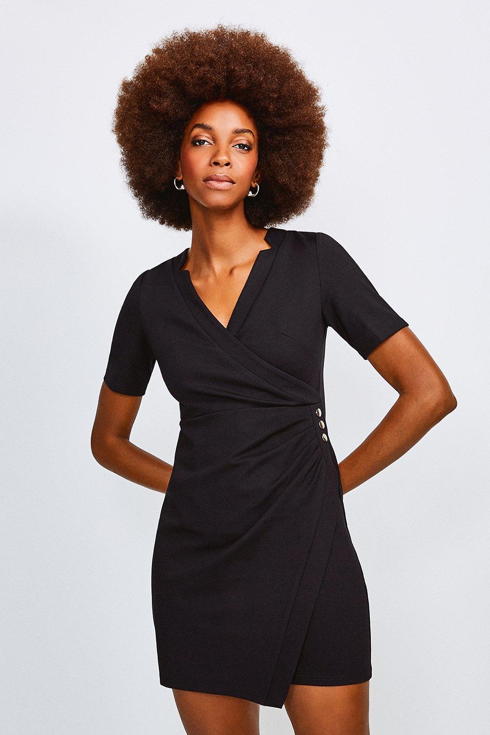 karen millen v neck pencil dress