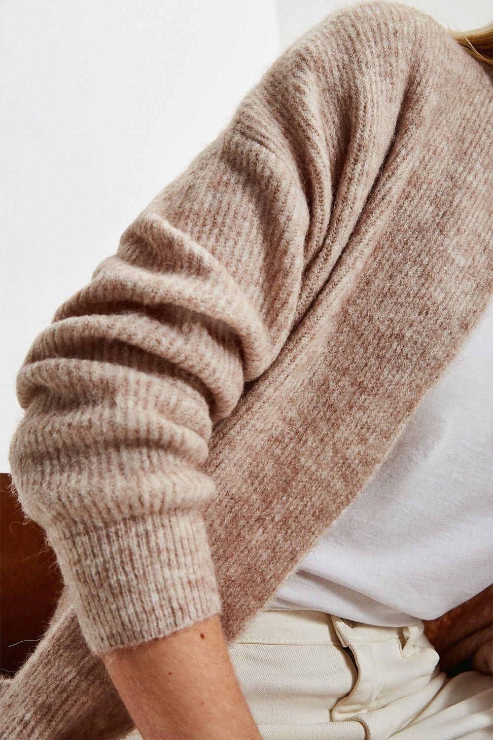 oatmeal longline cardigan