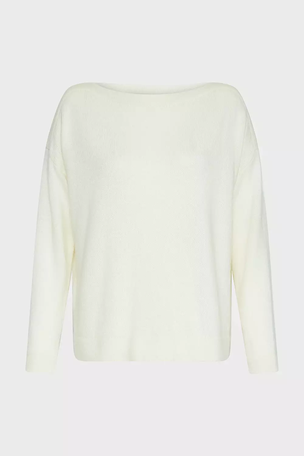 White slash neck clearance jumper