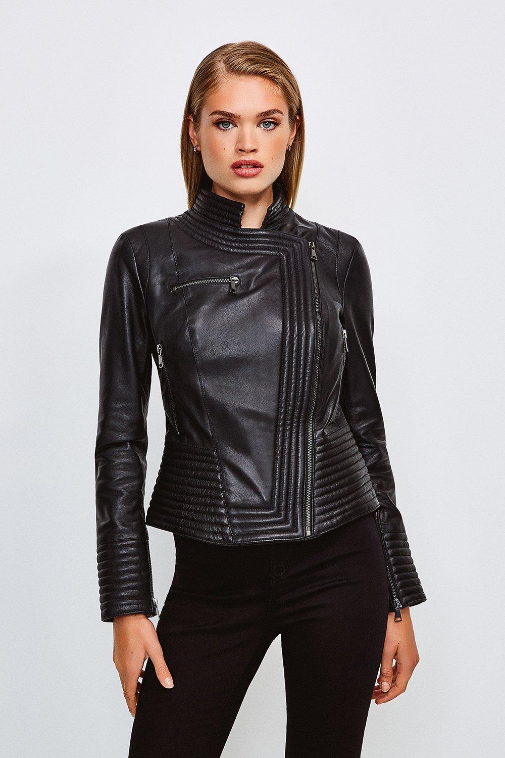 karen millen leather jacket for sale