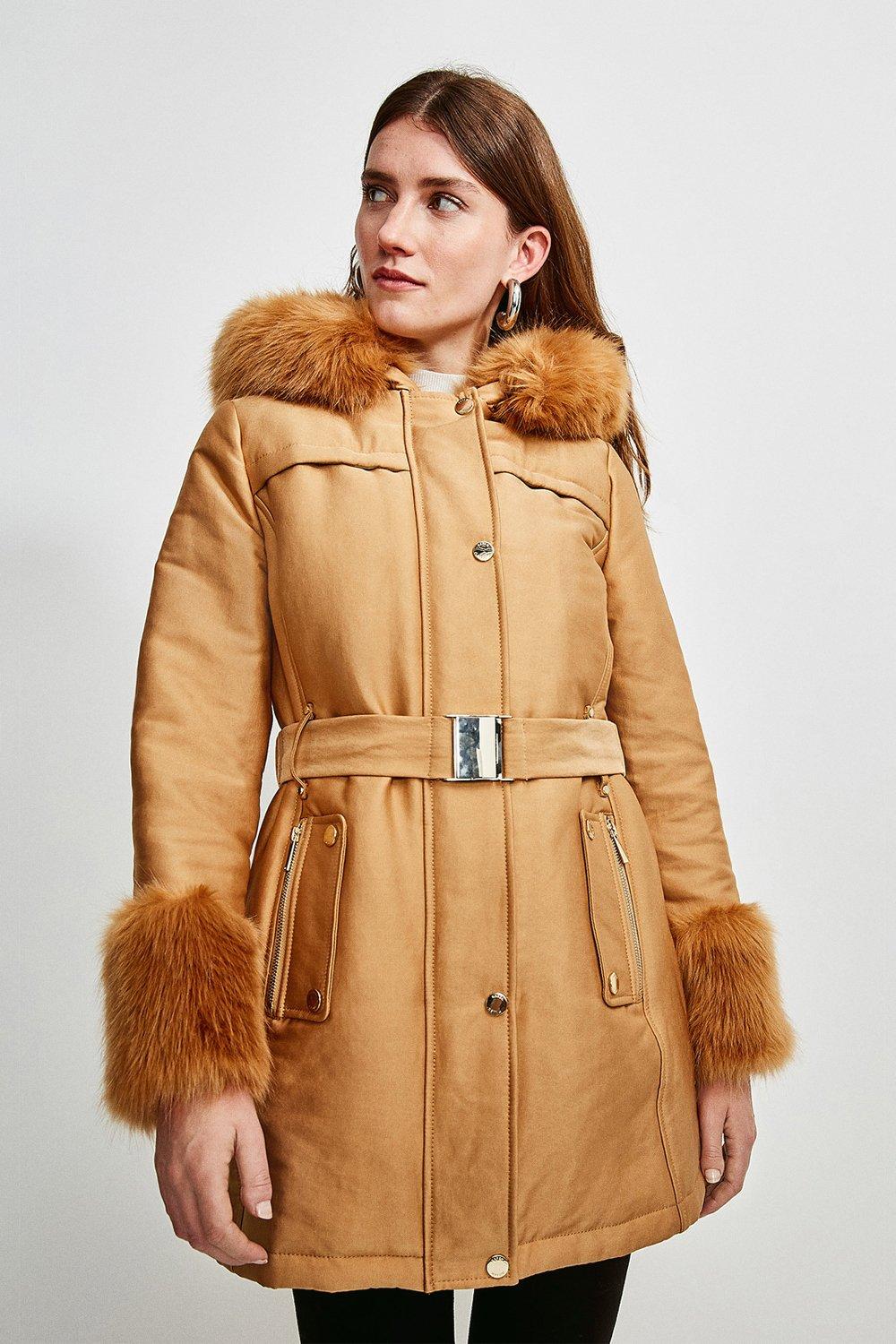 karen millen parka coat