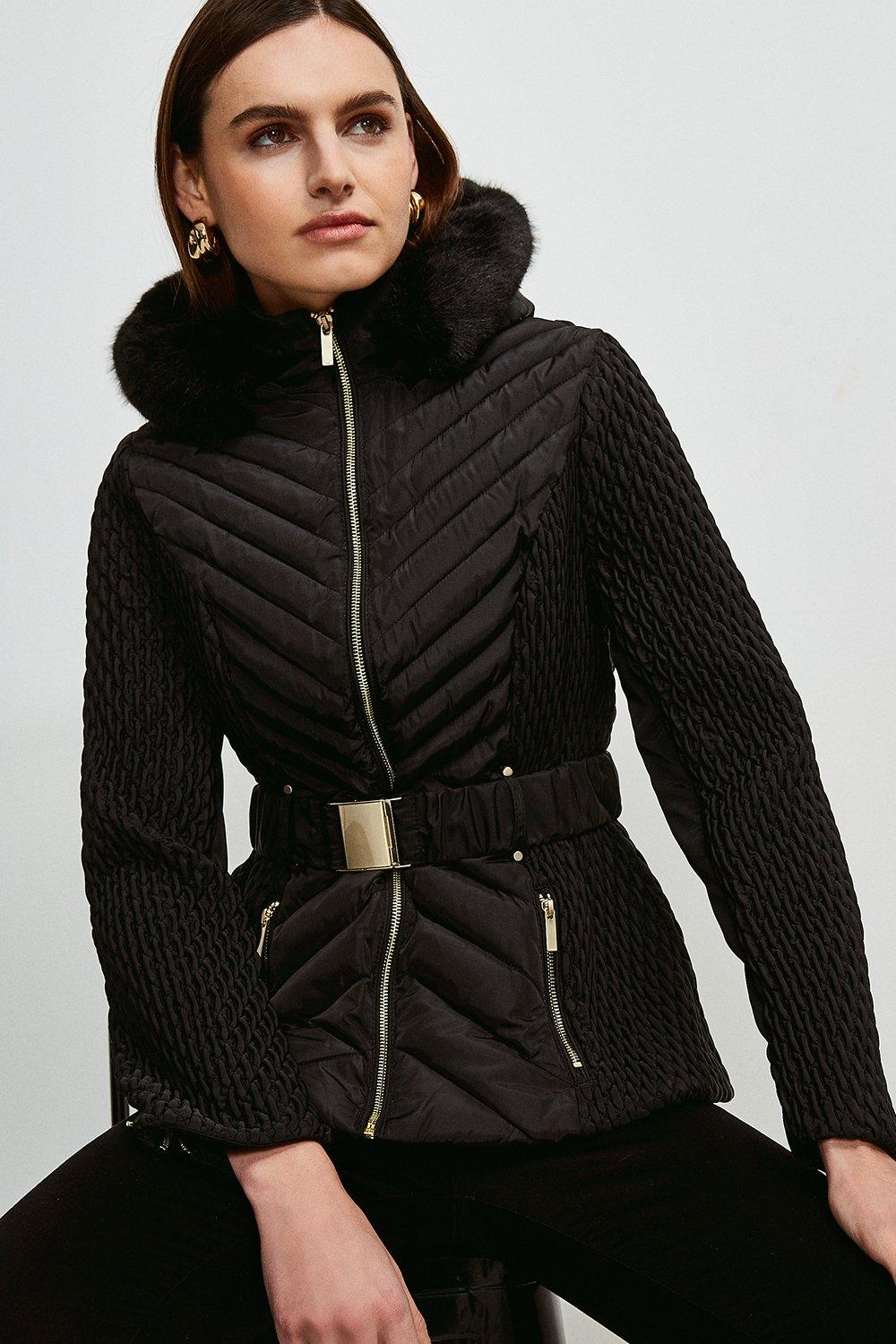 faux fur trim hood