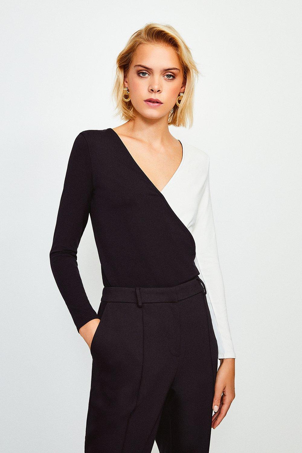 karen millen colour pop wrap dress