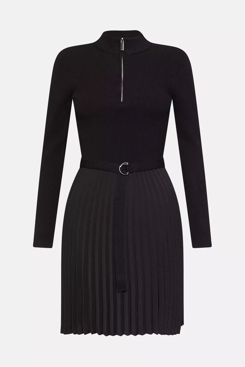 Karen millen on sale black knitted dress