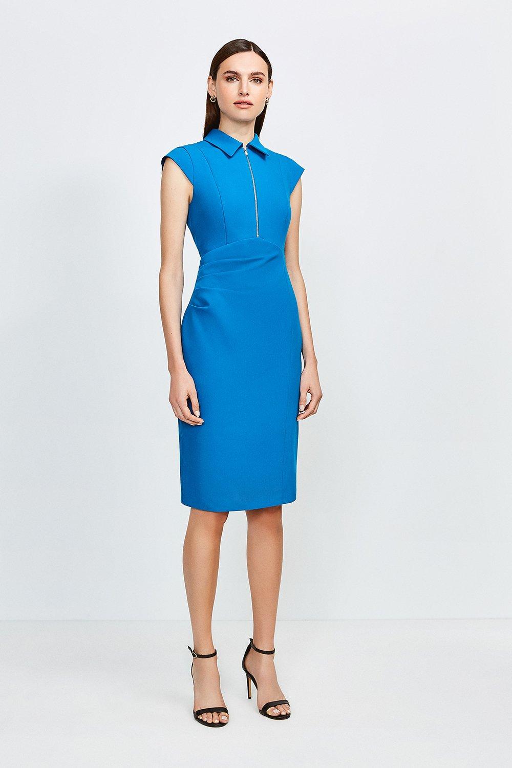 karen millen v neck pencil dress