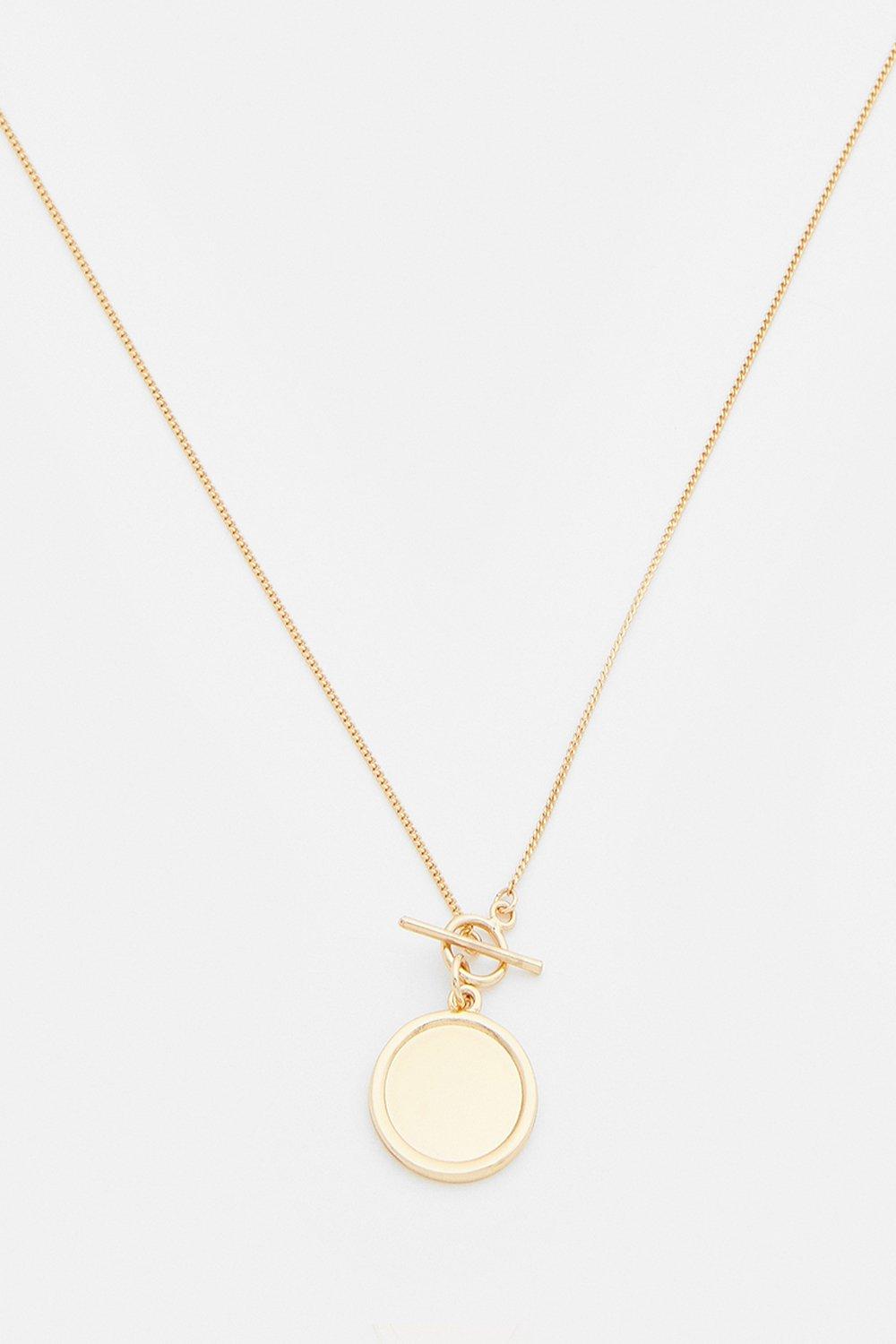 Gold Plated Coin Necklace | Karen Millen