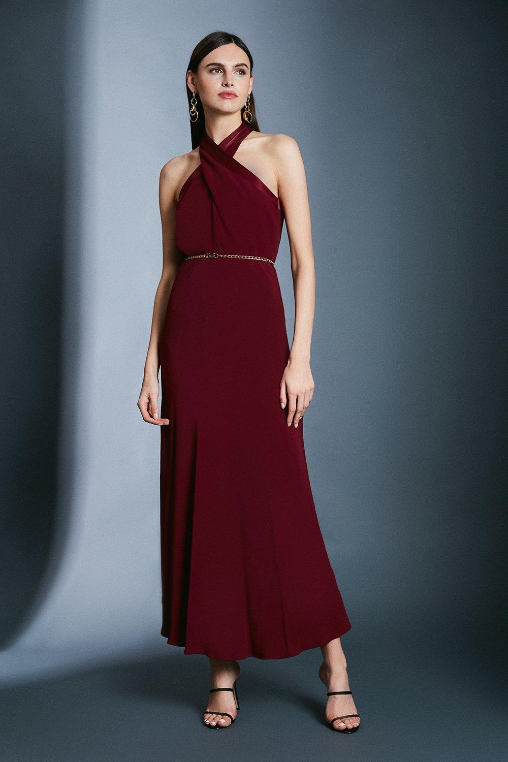 karen millen red dress sale