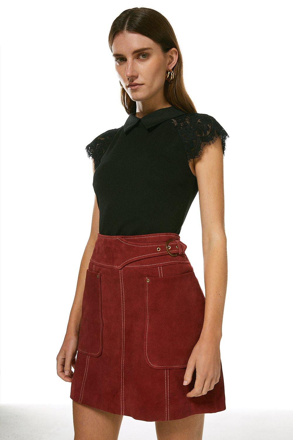 karen millen black top