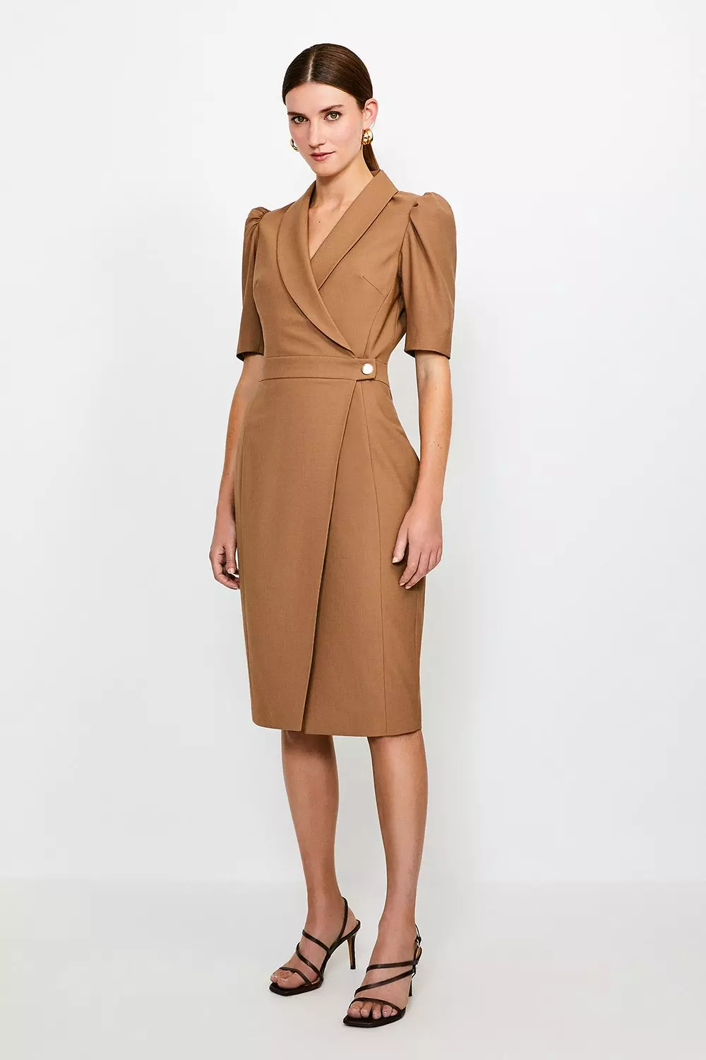 Tailored cheap wrap dress