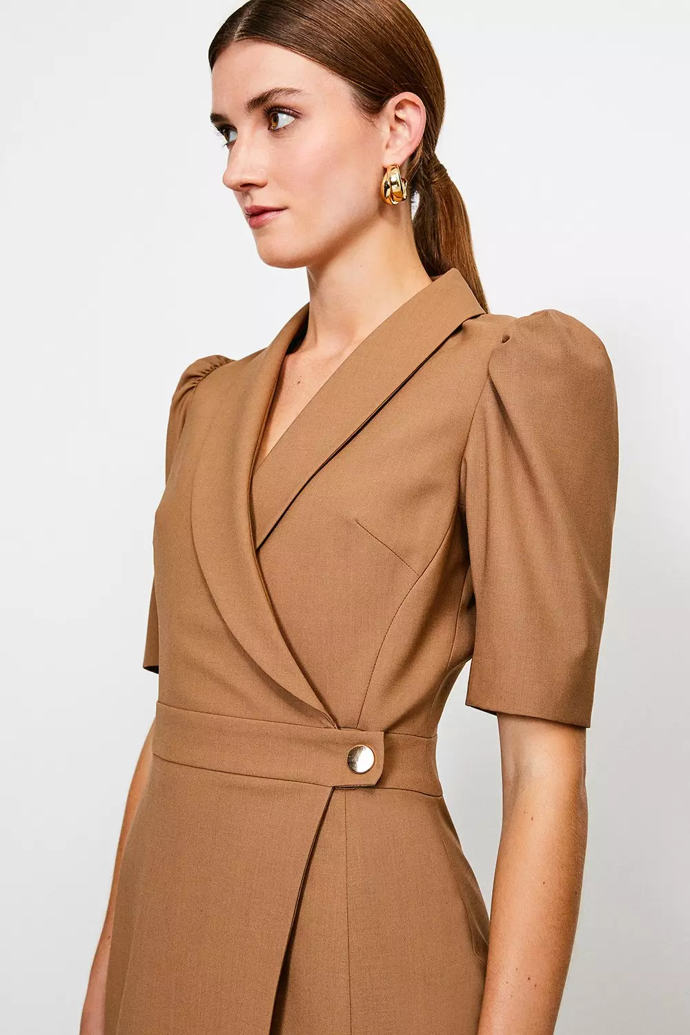 Tailored cheap wrap dress