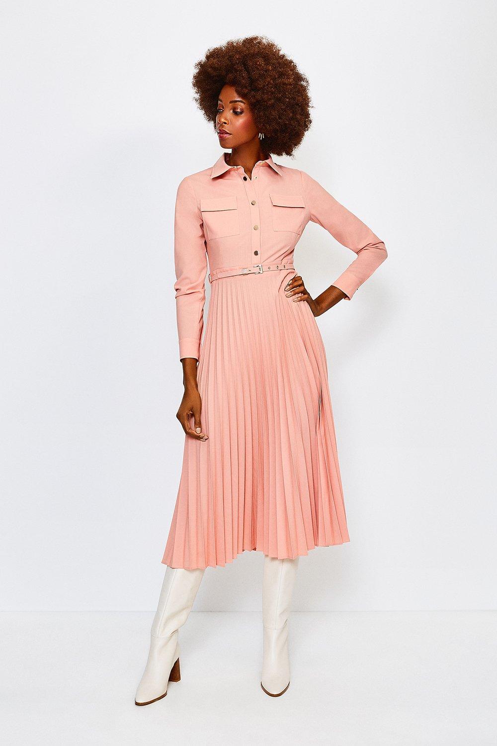 karen millen peach dress