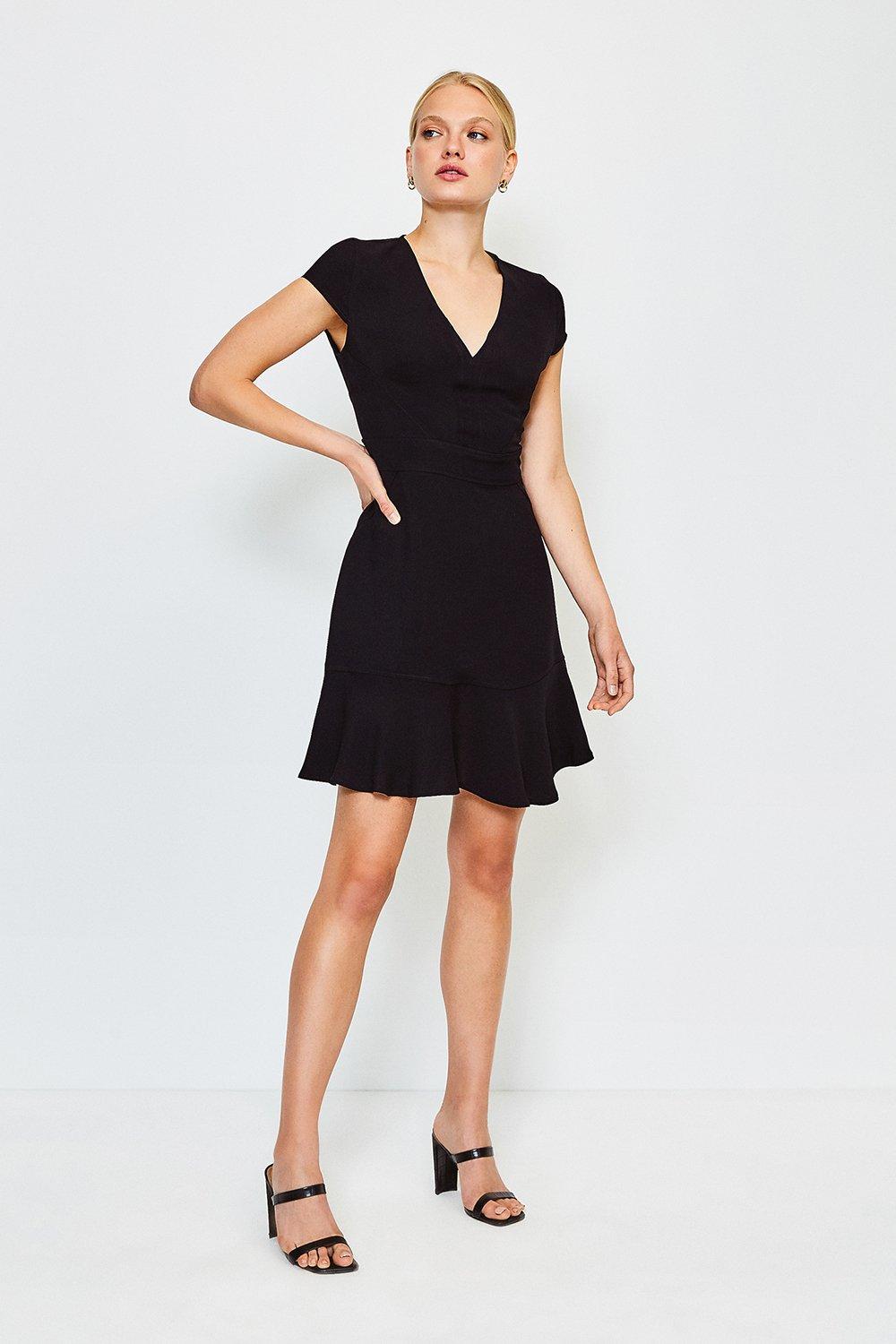 karen millen v neck pencil dress