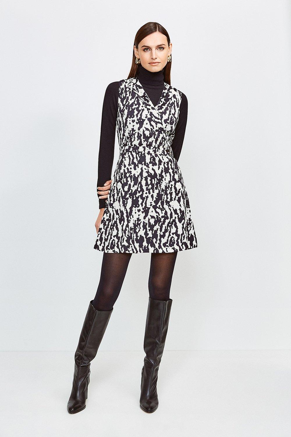 karen millen belted wrap dress