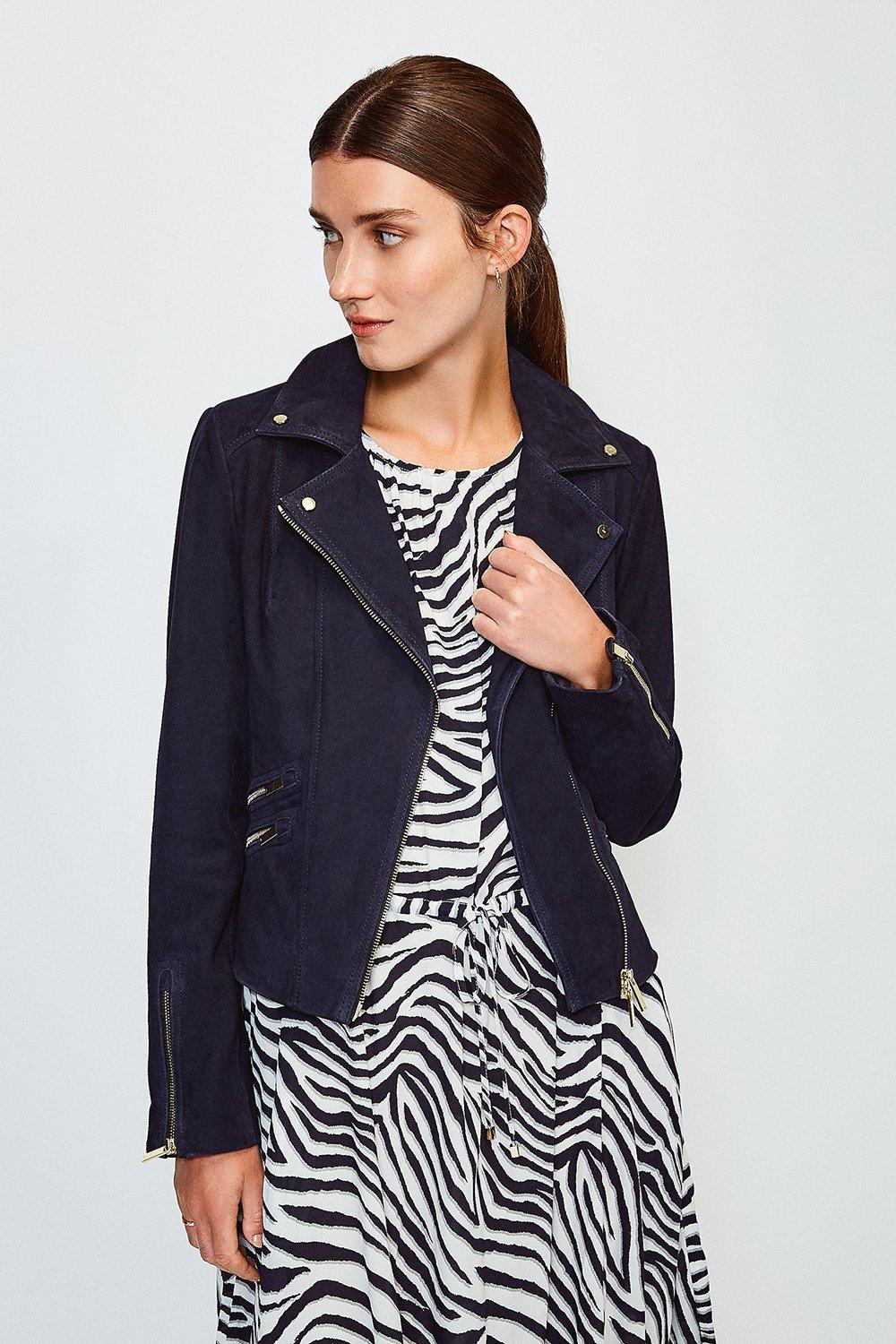 karen millen leather jacket sale